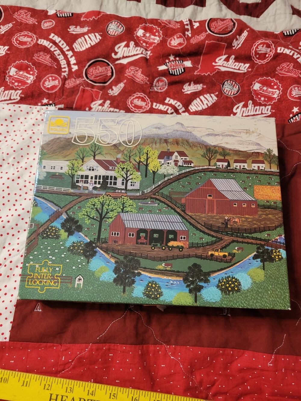Vintage 1989 Golden 550 Piece Puzzle Jennifer Lake Miller - Farm/Country